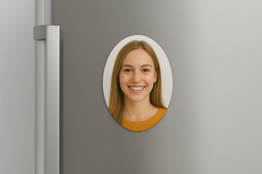 Oval Shape Fridge Magnet