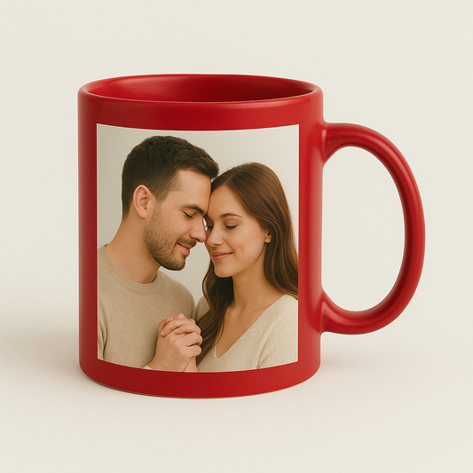 Red Photo Mug